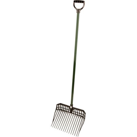 Kerbl Dunggabel EcoFork mit Stiel Mistgabel Mistforke Pferdedunggabel 38 x 30 cm