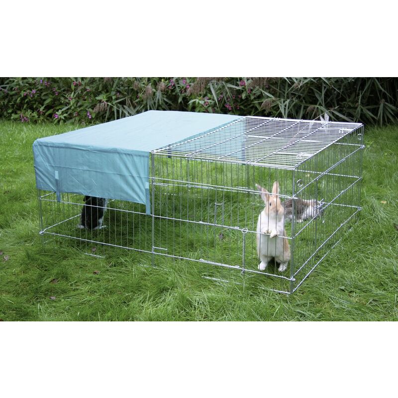 Kerbl - Enclos extérieur 144x112x60 cm Enclos pour lapins Enclos d'exercice pour lapins