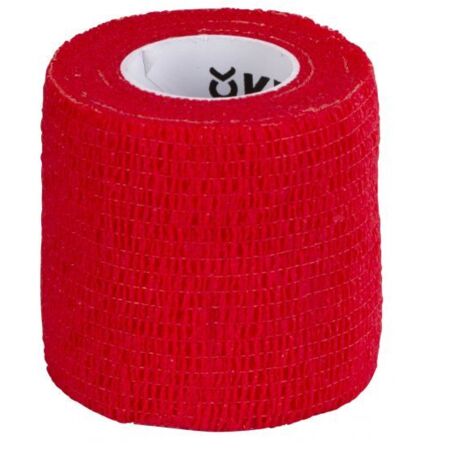 KERBL EquiLastic Selbstklebende Pferdebandage Rot 5 cm