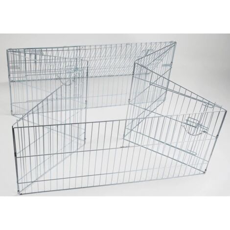 Kerbl Freilaufgehege Gehege für große Kanninchen + Hasen, Maße 115x115 cm