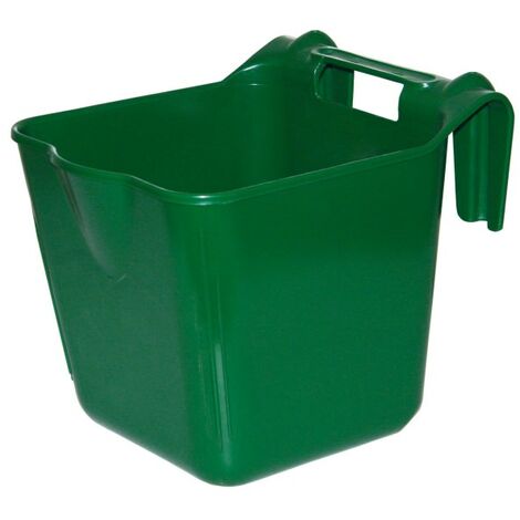 Kerbl Futtertrog HangOn / Futternapf zum Einhängen, grün, ca. 13 Liter 323480