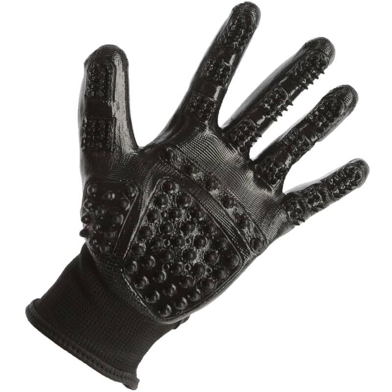 

Guantes de limpieza y masaje negro talla M - Kerbl