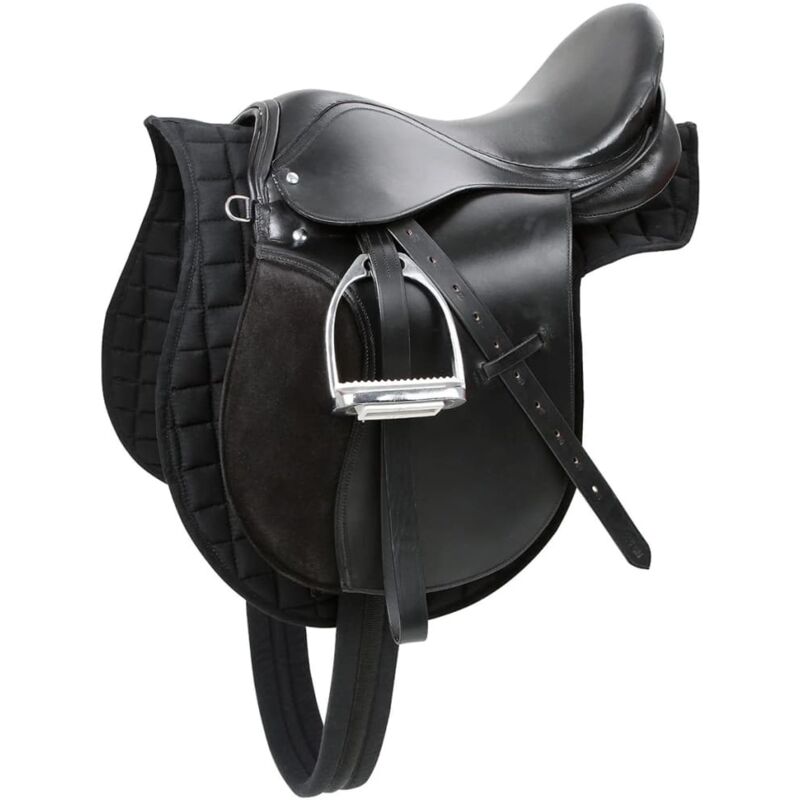 Haflinger Selle en cuir Noir 32285 Kerbl