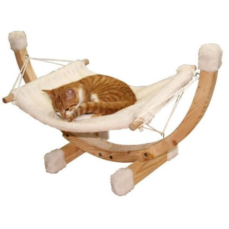 Kerbl Hamac Siesta Blanc pour Chat Confortable 73x36x34 cm