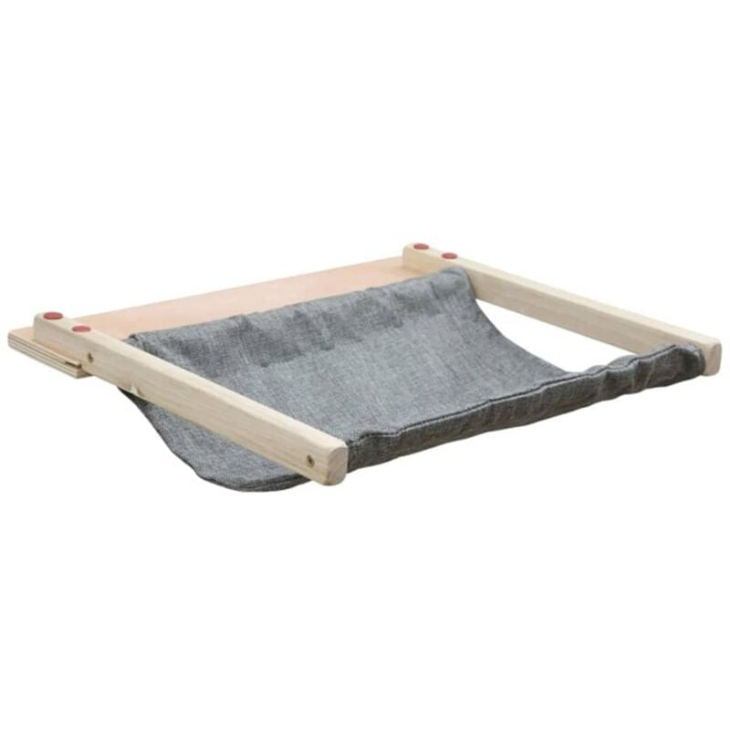 

Hamaca de pared para gatos Tofana 45x40 cm gris 81544 - Gris - Kerbl