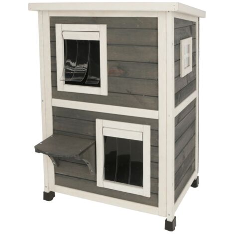 Kerbl Katzenhaus Family (L x B x H 57 x 55 x 80 cm, mit Bitumendach) 81639