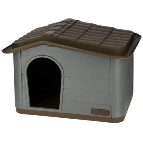 Kerbl Katzenhaus Paola Eco (Farbe graugrün/braun, L x B x H 79 x 59 x 55 cm) 80911
