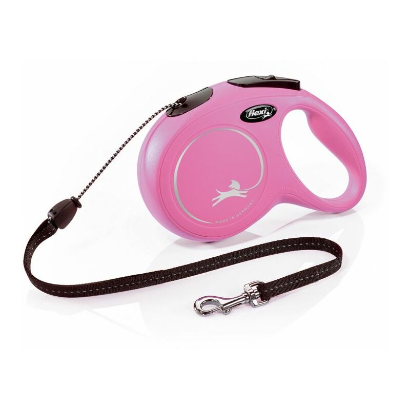 Laisse New Classic M Cord 8 m pink Flexi CL20C8-251-P-20