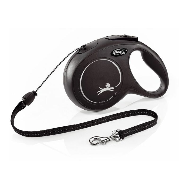 Flexi - Laisse New Classic m Cord 8 m black CL20C8-251-S-20