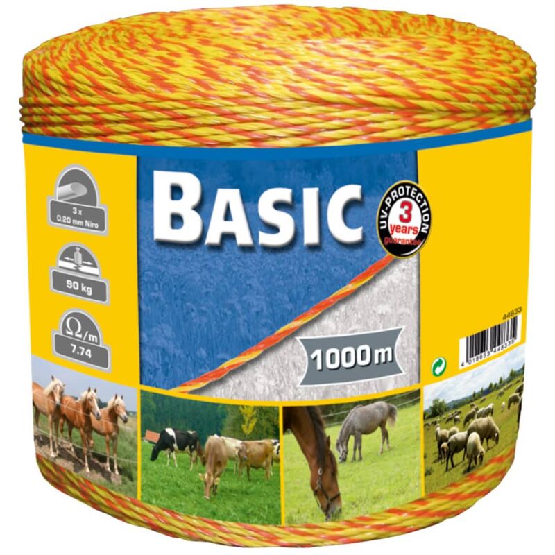 

Poli alambre para cerca Basic 1000 m 44833 - Amarillo - Kerbl
