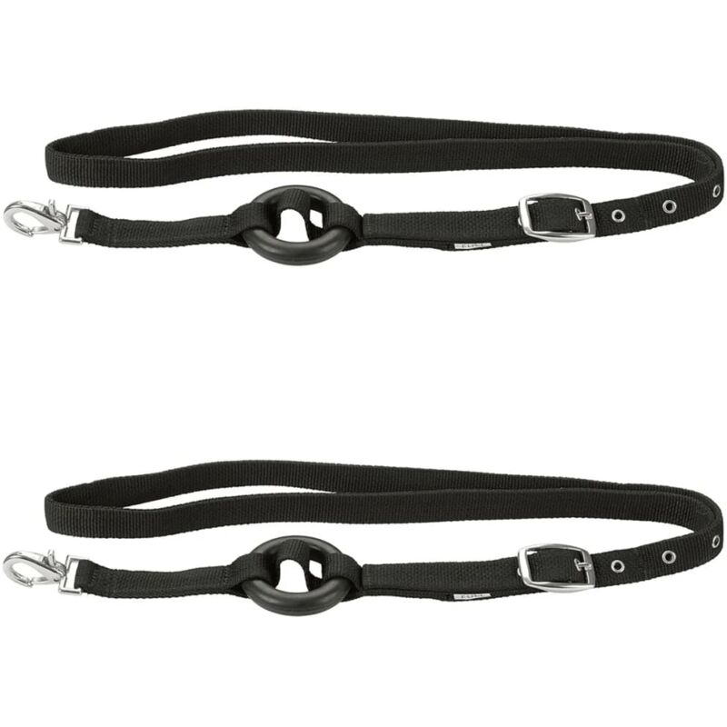 

Riendas laterales para poni 2 unidades negras 323599 - Negro - Kerbl