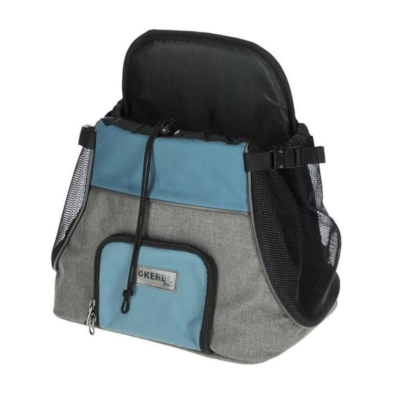 Kerbl - Sac transport avant Vacation - Gris/bleu - 31x24x38 cm