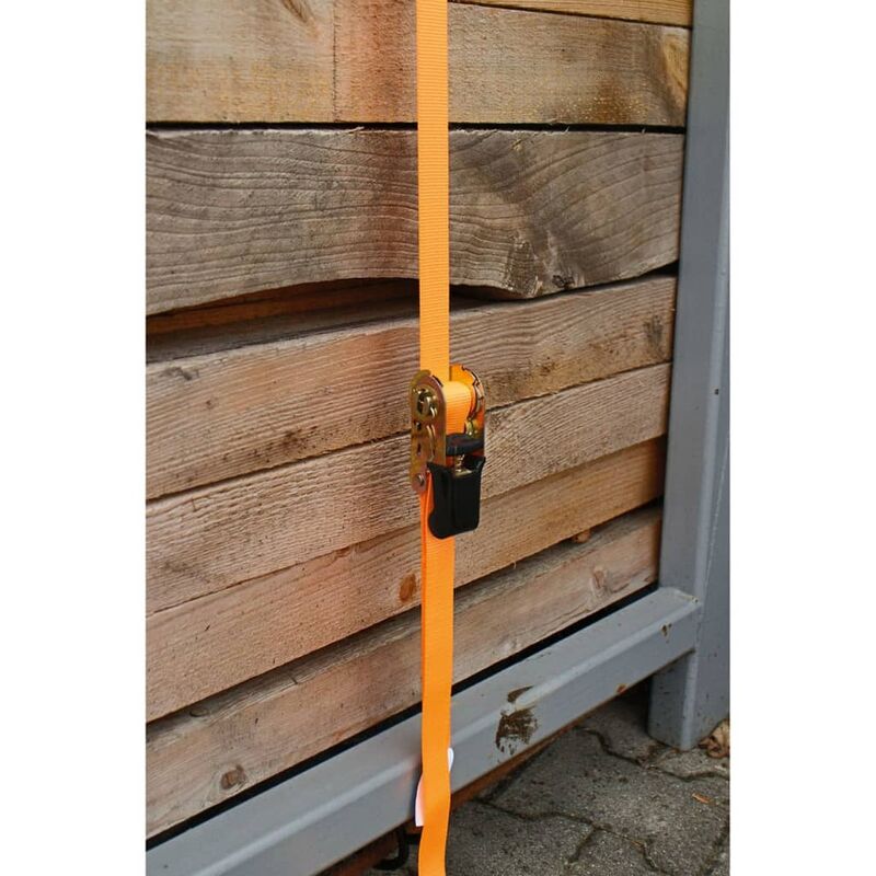 Spanngurt mit PVC beschichtetem S Haken 4 Meter Zurrgurt
