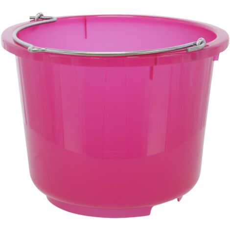 Kerbl Stall- und Baueimer rosa Kunststoff 12L Fassungsvermögen 33cm Durchmesser