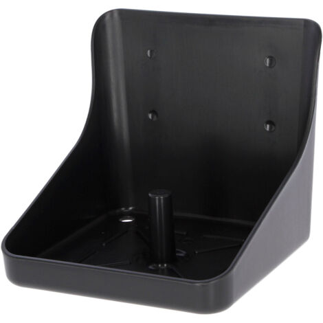 KERBL SUPPORT POUR PIERRE À POISSON RECTANGULAIRE EN PLASTIQUE NOIR 324793