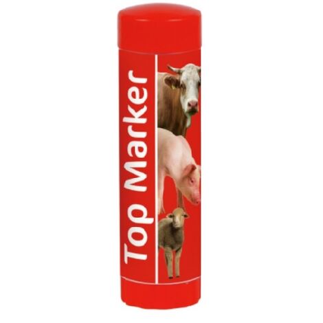 KERBL TOP -MARKER LEÐ·piz gekennzeichnet mit Rindern, rot, 60 ml