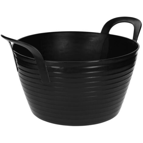 Kerbl Trog FlexBag schwarz (Fassungsvermögen 12 Liter, Futtereimer) 3228264
