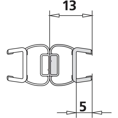 Kermi 1237 1x Magnetleiste Länge: 2000 mm
