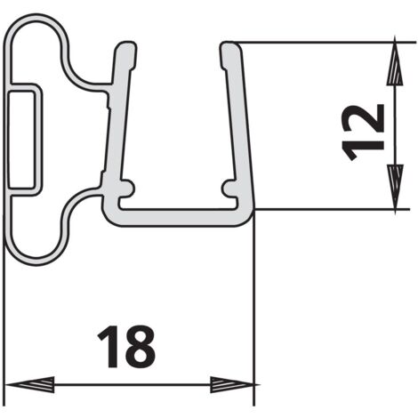 Kermi 1650 1x Magnetleiste Länge: 2000 mm
