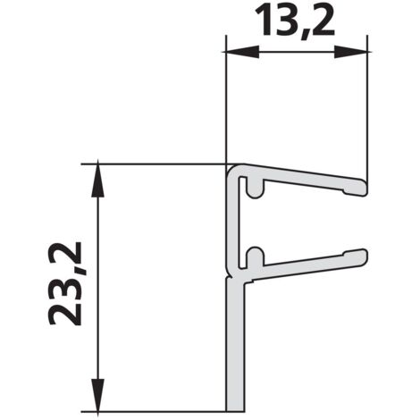 Kermi 3171 1x Anschlagdichtung Länge 2000 mm