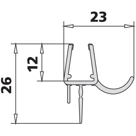 Kermi 3249 2x Dichtleiste GI 1216 9A Länge: 985 mm