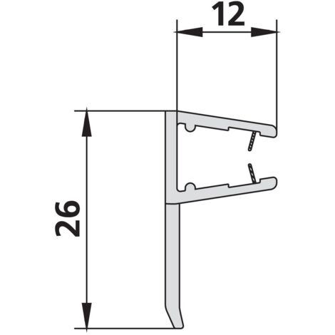 Kermi 4089 1x Anschlagdichtung Länge: 2000 mm
