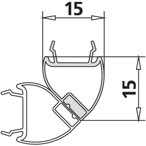 Kermi 4604 1x Dichtleiste 4719 23 R Länge: 2000 mm