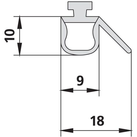 Kermi 47104 1x Dichtleiste Länge: 664mm