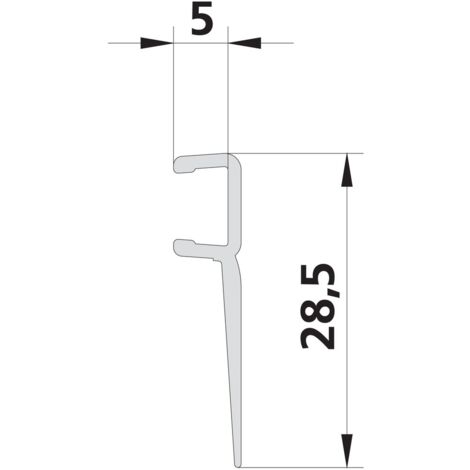 Kermi 5526 1x Glasabdichtung Länge 2000 mm