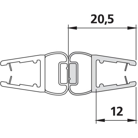 Kermi 6445 1x Magnetleiste 3270 22 Länge: 2000 mm