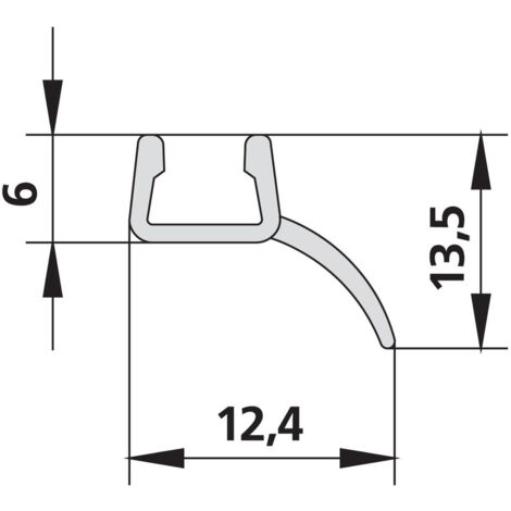 Kermi 6925 1x Dichtleiste 1216 8 Länge: 2000 mm
