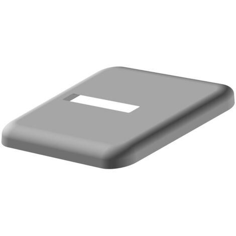 Kermi Abdeckblende für Standkonsolenfuß, Fertigbodenmontage, weiß, 60x10 mm, ZB03740001
