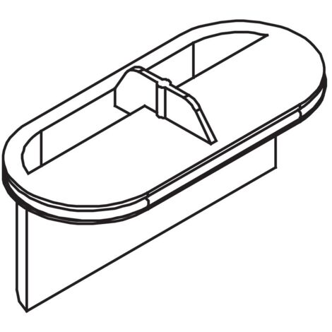 Kermi BC Geruchsverschluss Ablauf DN40 für Ablauf Line grau