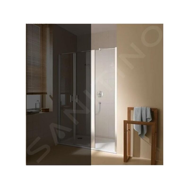 Cada xs - Paroi de douche twd, 25x200 cm, argent brillant/verre transparent CKTWD02520VPK - Kermi