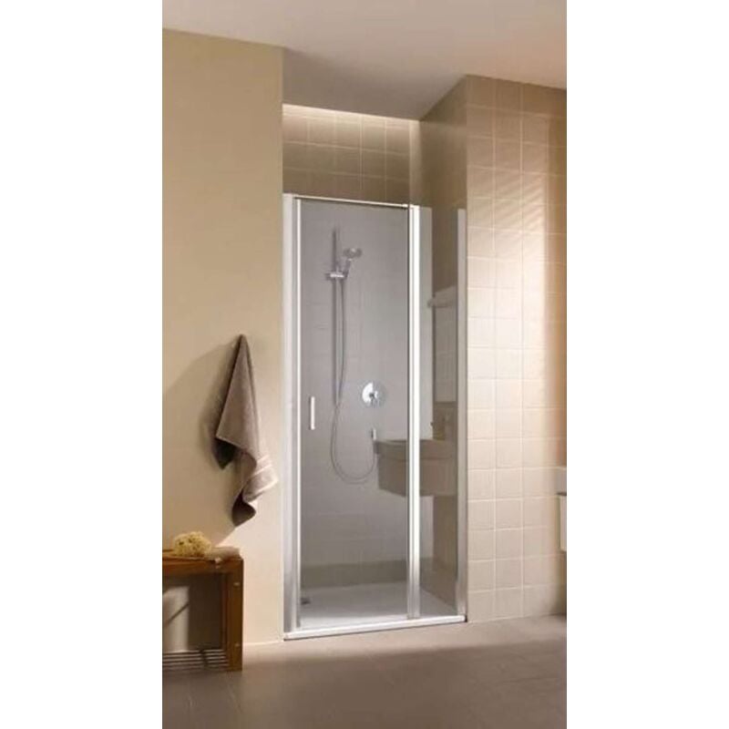 Cada xs - Porte de douche 1GR 100x200 cm, droite, argent brillant/verre transparent CK1GR10020VPK - Kermi