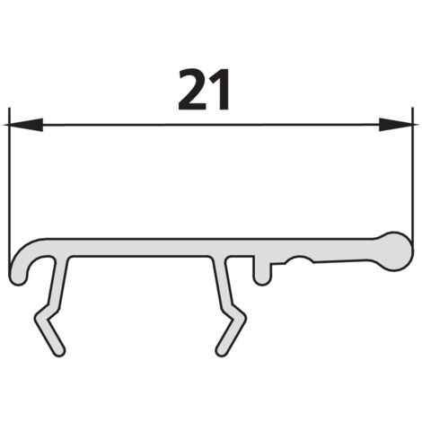 Kermi Dicht- und Mitnehmerleiste x1, 4701, 2000mm, 6037701