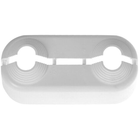 Kermi Doppelrosette Kunststoff, 50 mm Abstand, ZT00660001