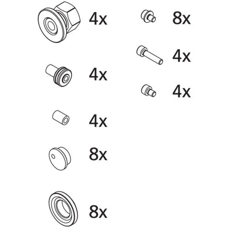 Kermi EBIN010 Set Laufrolle