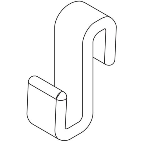 Kermi Handtuch-Haken Nica HHHHH Transparenter Handtuchhalter-Haken VPE 5 Stk.