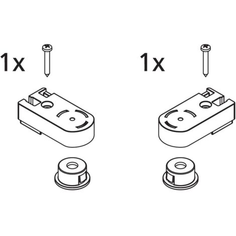 Kermi Lager Set oben, EBCC013, Silber Mattglanz/Silber Hochglanz/Weiß, 2534744