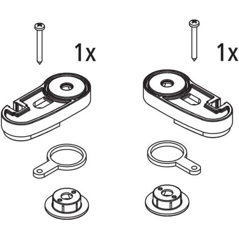 Kermi Lager Set oben, EBDI017, Weiß, 2535004