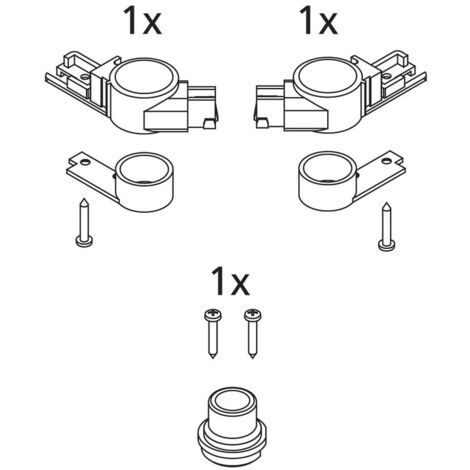 Kermi Lager Set unten, EBI2013, Silber Mattglanz, 2534177