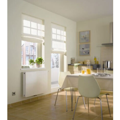 Kermi Plan Vplus Ventilheizkörper Mittelanschluss Typ 11 905x505mm Ventilposition rechts PTP110900501R1K