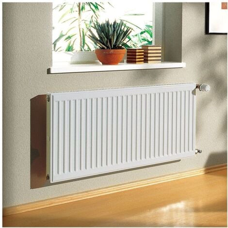 Kermi Profil-K Flachheizkörper Typ 11 Weiß 600x61x500mm mit Abdeckung 490W bei 75/65/20 Grad C