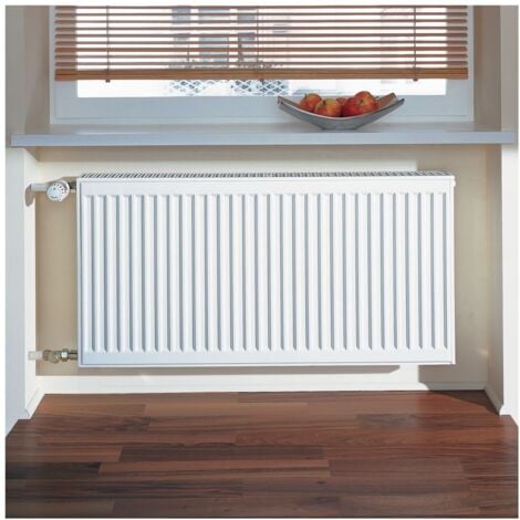 Kermi Profil-K therm-x2 Austausch Flachheizkörper Typ 22 Weiß 554x100x400mm 626W bei 75/65/20 Grad C