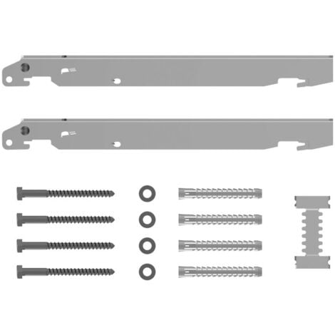 Kermi Schnellmontagekonsolen-Set Typ 11-33 Bauhöhe 600mm Wandabstand 30mm weiß