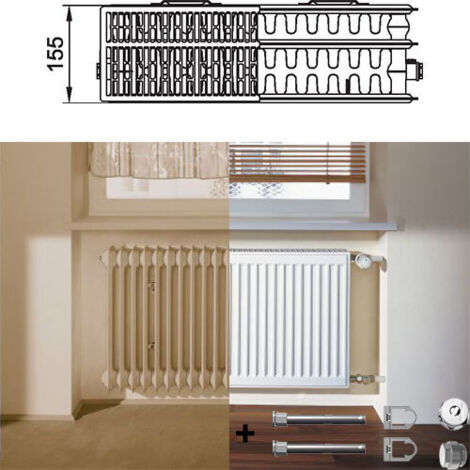 Kermi Therm-x2 Profil Austauschheizkörper Typ 33 554x1100mm FK033D511