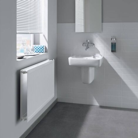 Kermi Therm-x2 Profil Hygiene-Ventilheizkörper Typ 20 500x500mm Ventilposition links FTV200500501L1K