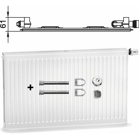 Kermi therm-x2 Profil-Ventilheizkörper Typ 10, einreihig ohne Konvektor