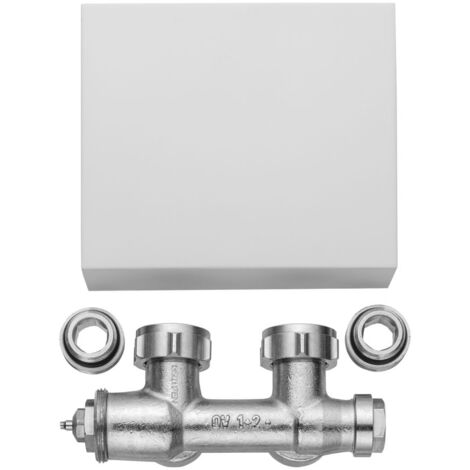 Kermi Ventilhahnblock Casteo Eckform Blende weiß